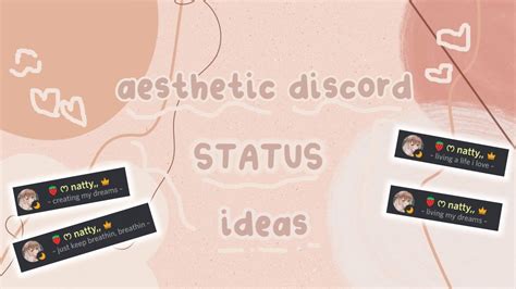 Aesthetic Discord Statuses Did you know its possible to change the font of your Discord status You can set it to a variety of different aesthetic fonts, from cursive handwriting to monospaced text to everything in between. . Discord status ideas aesthetic